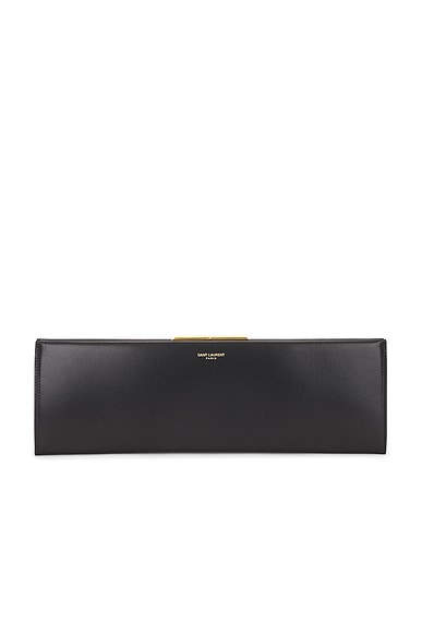 Saint Laurent Large Midnight Pochette in Nero