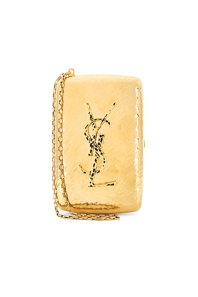 Saint Laurent Mini Minaudiere in Or Papillon