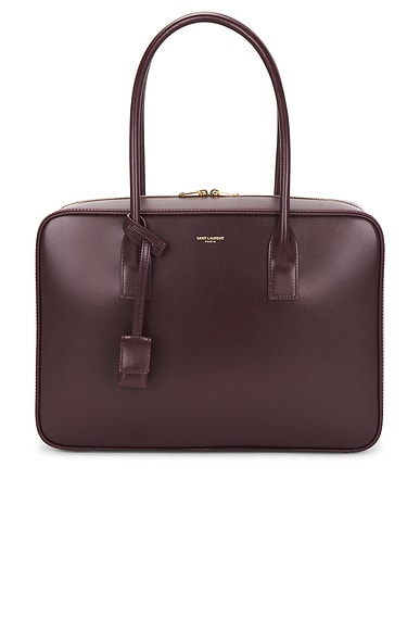 Saint Laurent SLP Bauletto Bag in Hot Wine