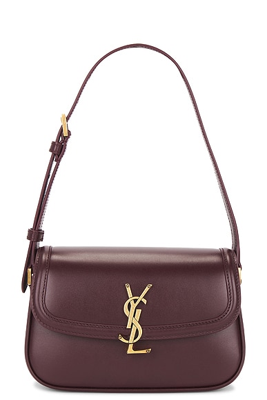 Saint Laurent Mini Solferino Bag in Hot Wine