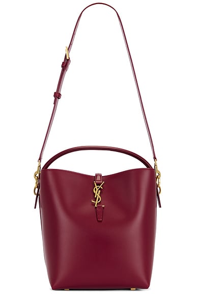 Saint Laurent Le 37 Bucket Bag in Spicy Cherry