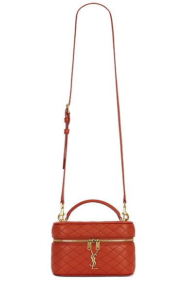 Saint Laurent Gaby Vanity Bag in Dark Mandarin
