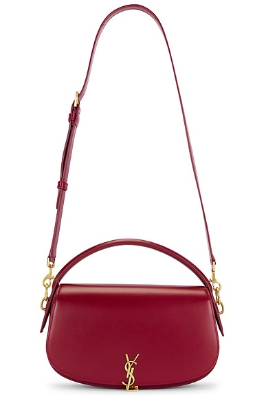 Saint Laurent Voltaire Shoulder Bag in Carmine Red