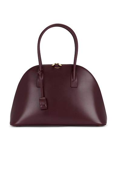 Saint Laurent Sac De Jour Demilune Bag in Hot Wine