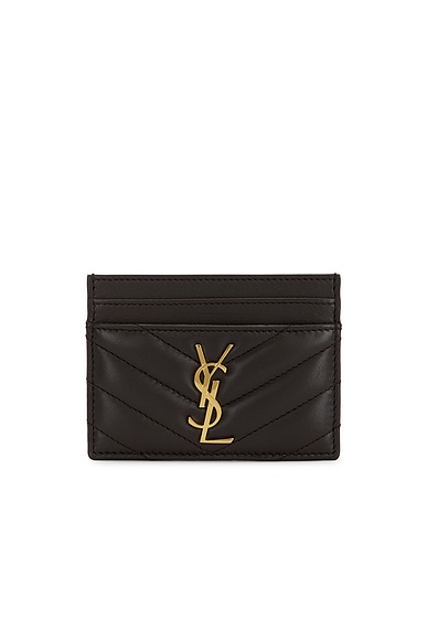 Saint Laurent Credit Card Case in Urban Chic