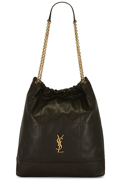 Saint Laurent Large Jamie Pochon Bag in Light Musk