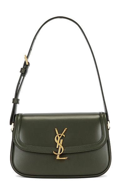 Saint Laurent Mini Solferino Bag in Olive Wood