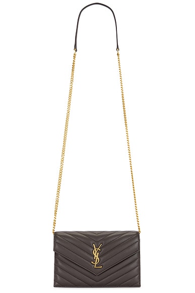 Saint Laurent Envelope Wallet On Chain Bag in Urban Chic