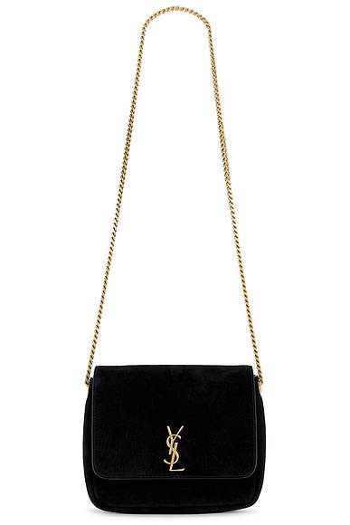 Saint Laurent Kate supple bag in Nero