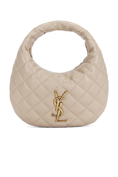 Saint Laurent Baby Icare Hobo Bag in Dark Beige