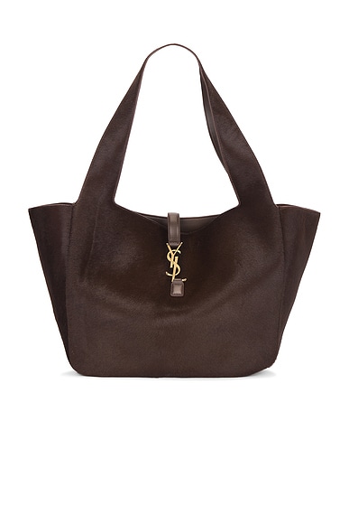 Saint Laurent Bea Tote Bag in Moka