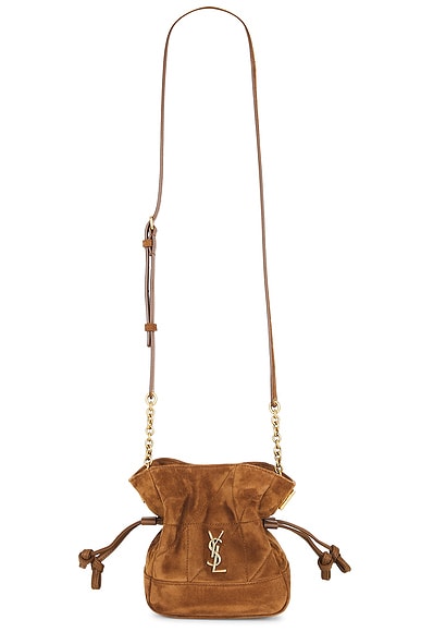 Saint Laurent Mini Jamie Shoulder Pouch in Orange Caramel Cognac