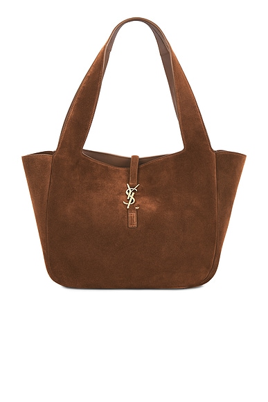 Saint Laurent Le 5 a 7 Tote Bag in Orange Caramel Cognac