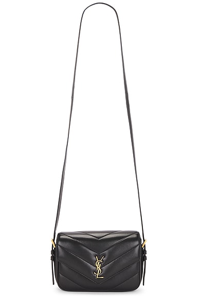 Saint Laurent Loulou Cassandre Toy Crossbody Bag in Nero