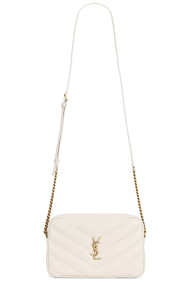 Saint Laurent Loulou Camera Bag in Blanc Vintage