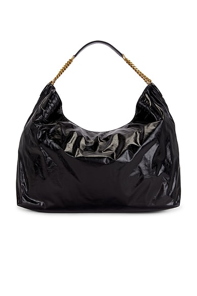 Saint Laurent Cassandre Hobo Bag in Nero