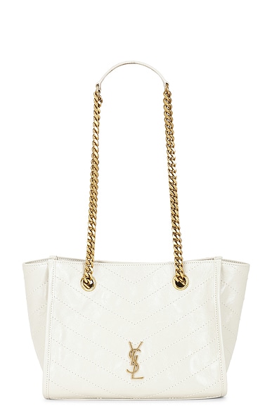 Saint Laurent Small Niki East West Shopping Bag in Crema Soft