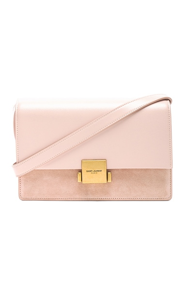 Medium Leather & Suede Bellechasse Satchel