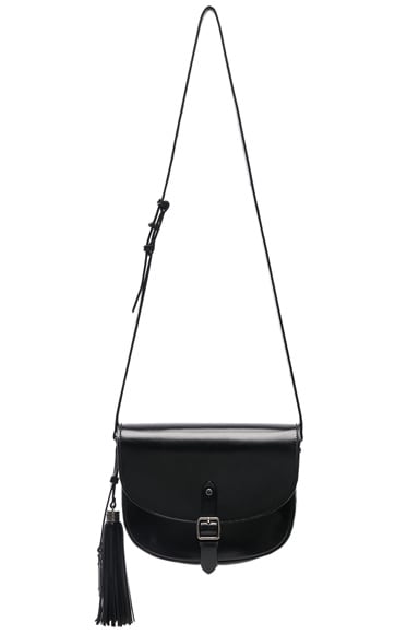 Medium Leather Besace Satchel