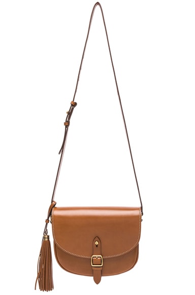Medium Leather Besace Satchel