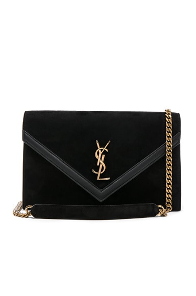 Suede & Leather Monogramme Le Sept Chain Bag