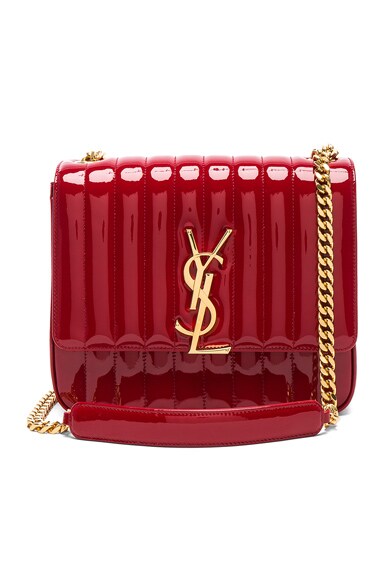 Large Patent Monogramme Vicky Chain Bag