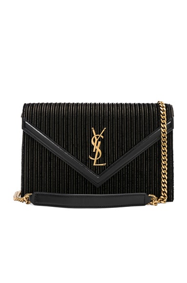 Velvet & Leather Monogramme Le Sept Chain Bag