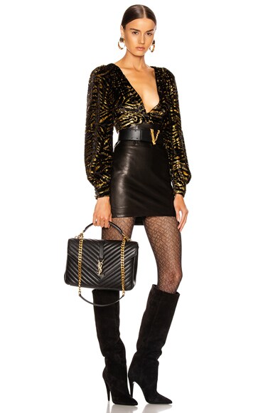 SAINT LAURENT Large Monogramme College Bag,SLAU-WY977