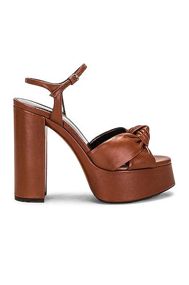 Bianca Platform Sandal in Brown