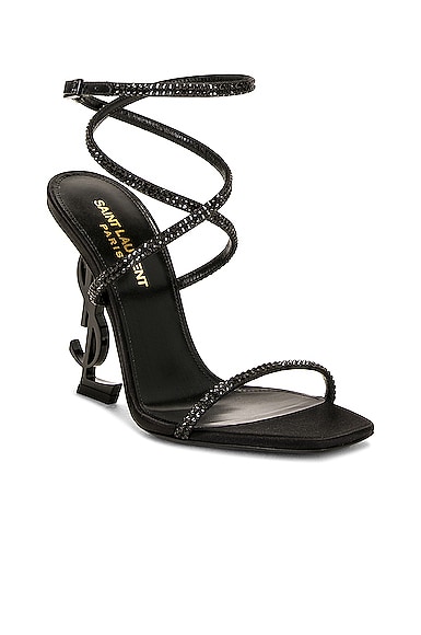 SAINT LAURENT OPYUM CRYSTAL SANDAL