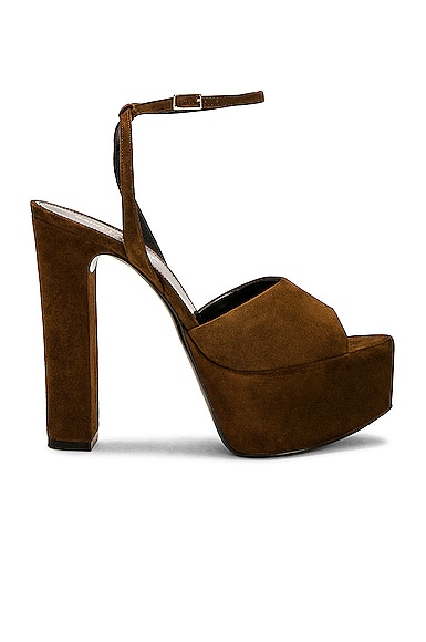 Jodie Platform Sandal in Brown