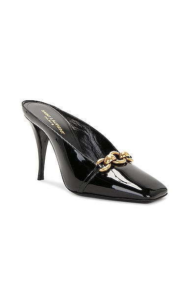 Shop Saint Laurent Le Maillon Mule Pump In Nero