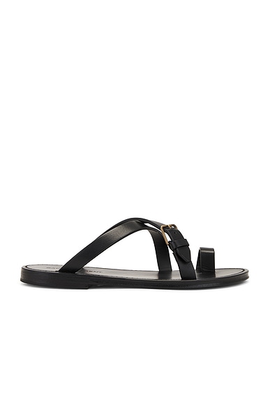 Balenciaga Studded Suede Sandals in Black FWRD