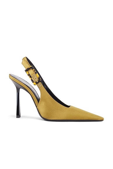 Saint Laurent Climax Slingback Pump in Cuba Gold