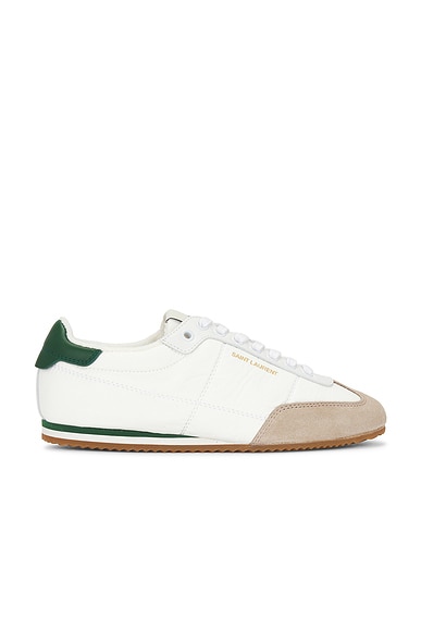 Saint Laurent Circle Sneaker in Blanc Optique