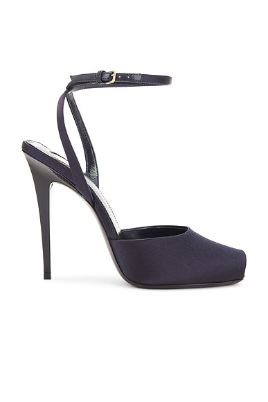 【あす楽対応】 Saint Laurent Orhand Peep Toe Pump in Nero | FWRD ショルダーバッグ
