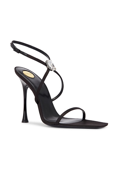 Saint laurent talitha metallic leather sandals discount