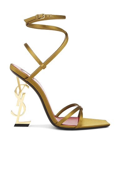 Saint Laurent Opyum Sandals in Cuba Gold