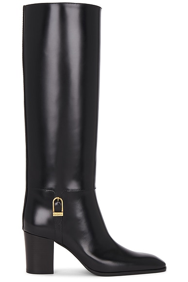 Saint Laurent Knee High Boot in Nero