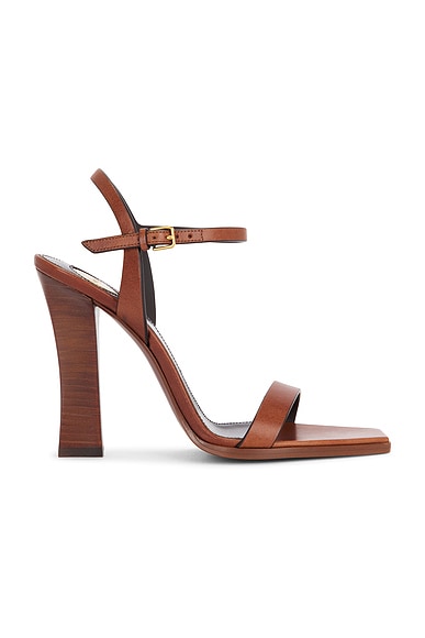Saint Laurent Susan Sandal in Bruciato