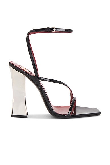 Saint Laurent Zora Sandal in Nero