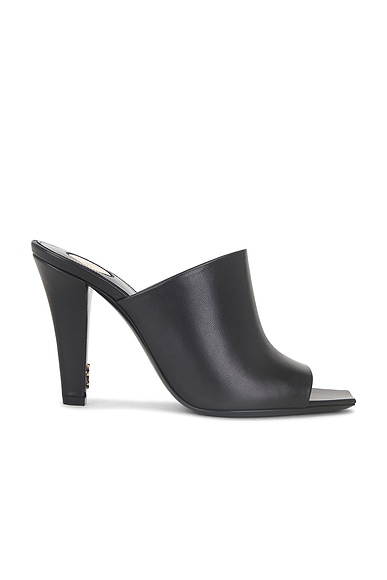 Saint Laurent Jill Mule Sandal in Nero | FWRD