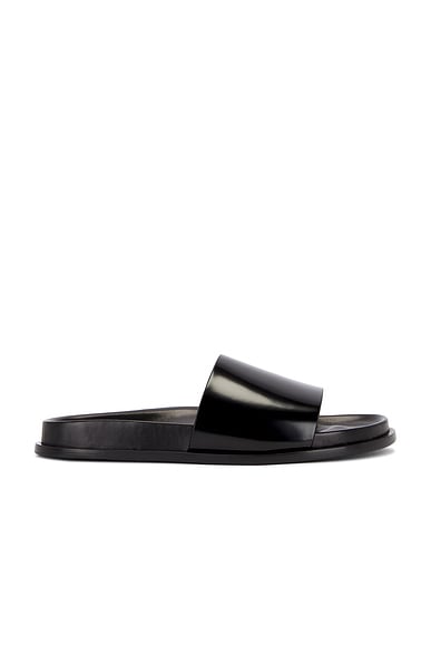 The Row Hugh Sandal in Black | FWRD