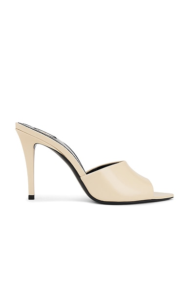 Saint Laurent Romy Mule Sandal in Mysterious Skin