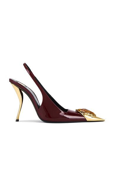 Saint Laurent Loulou Pump in Lust Red