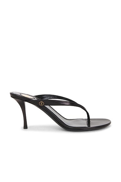 Saint Laurent Sue Sandal in Nero