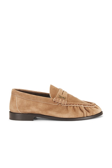 Saint Laurent Le Loafer Moccasin in City Nude