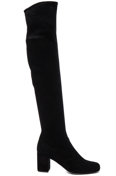 Stretch Suede BB Over the Knee Boots