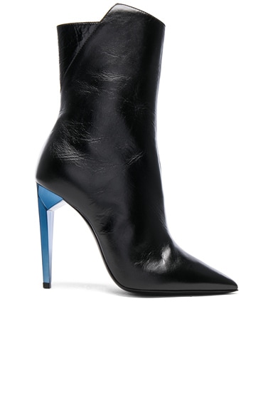 Leather Freja Zip Booties