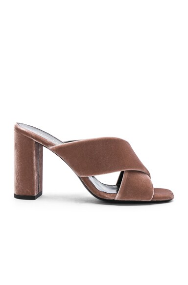 Loulou Velvet Mules